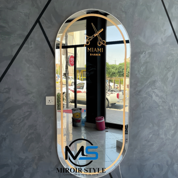 Miroir salone de coiffure Ovale