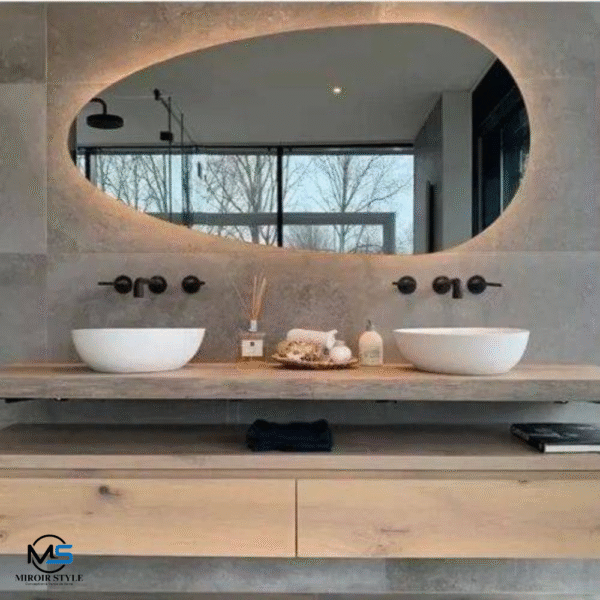 Poisson, miroir salle de bain